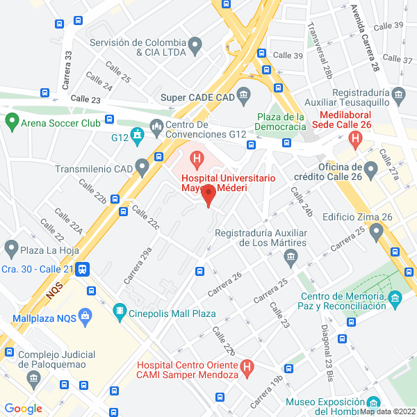 Map of Www Medicos Generales Colombianos Com Ltda.
