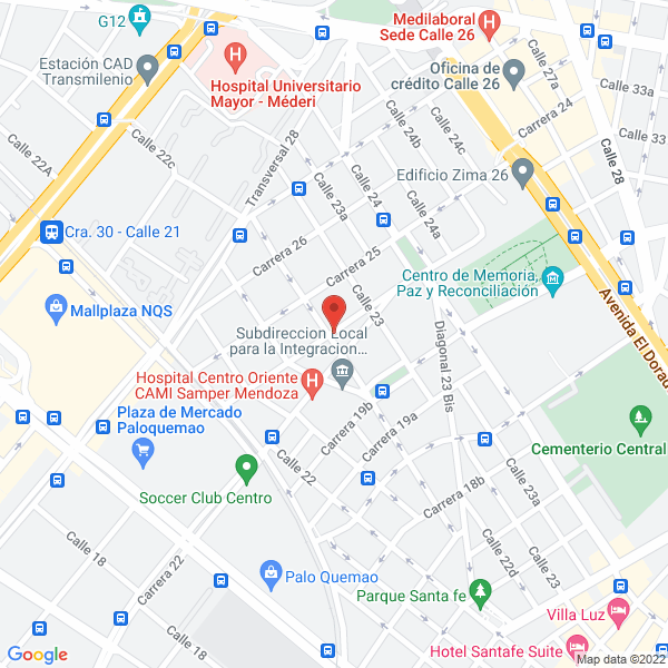 Map of San Ivo Abogados Fundación
