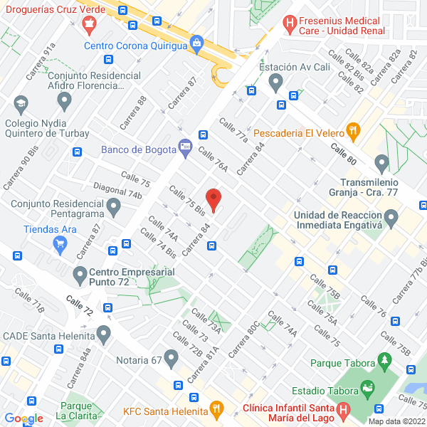 Map of A M B Farmacéuticos Y Populares Ltda.