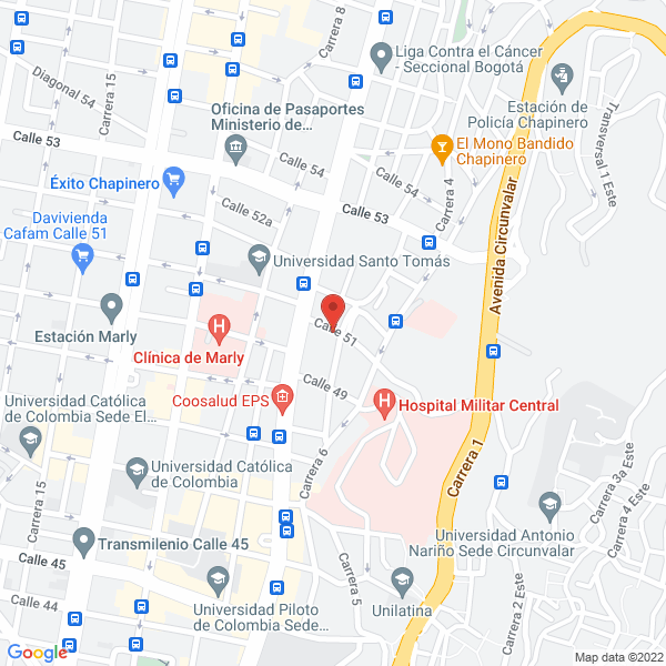Map of Llenitas De Gracia.