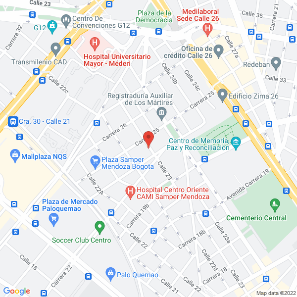 Map of Logistical Depot Integrador Logístico Internacional S.A.S.