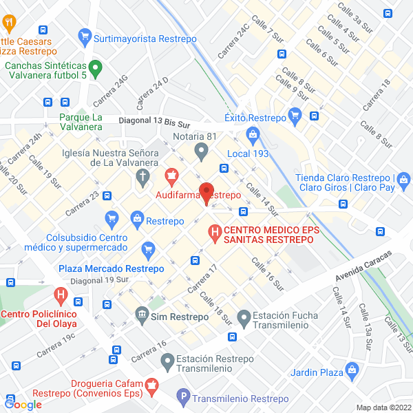 Map of Reinatours Ltda.