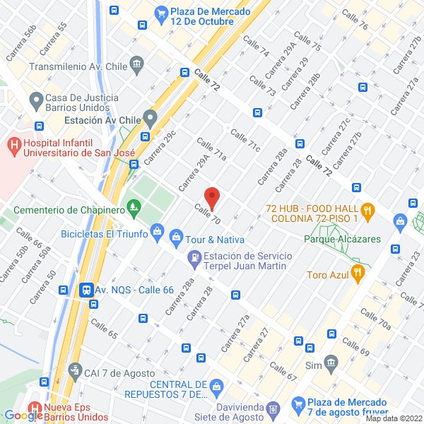 Map of Seguridad Galatas Ltda.