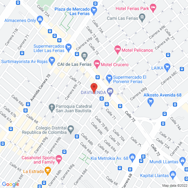 Map of Seguridad Suricatos Ltda.
