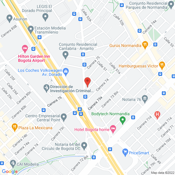 Map of Seguridad Thor Ltda.