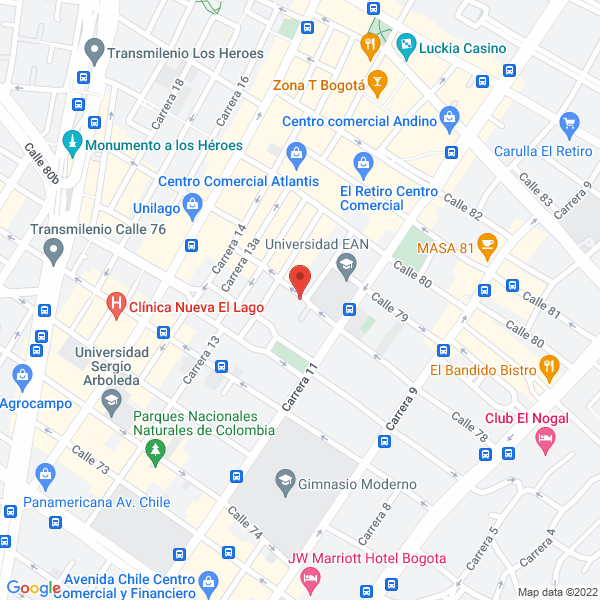 Map of Sentidos Comunicaciones Ltda.