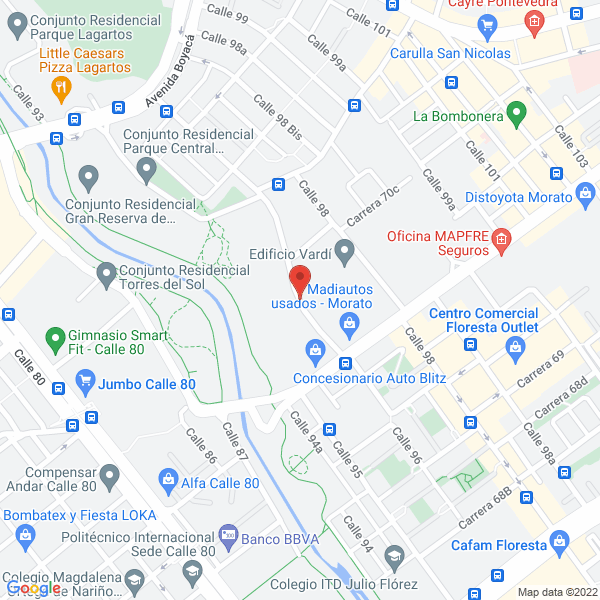 Map of Servicios Especiales Vip S.A.S.