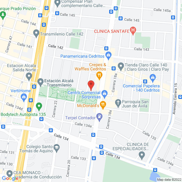Map of Servicios Ortopedicos Integrales Colombia S.A.S.