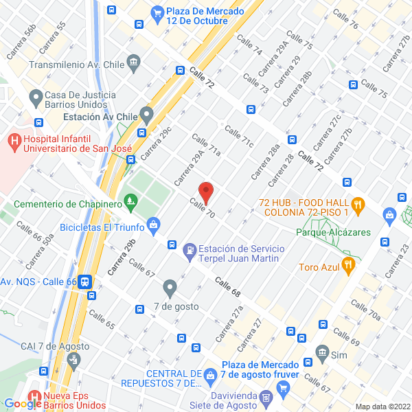 Map of Servicios Y Asesorías Observar Ltda.