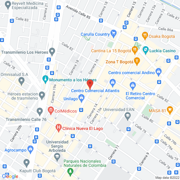 Map of Servicios Y Papelería Dávila S.A.S.