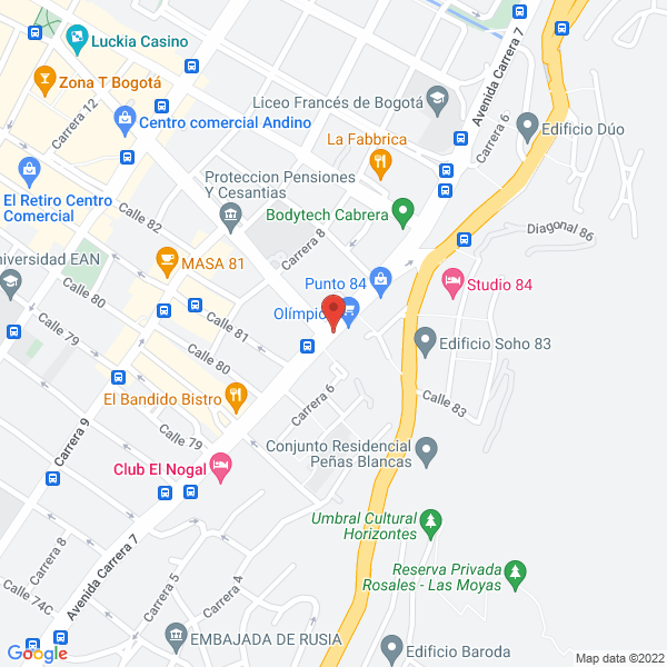 Map of Servicios Y Suministros R Y H Y Cía. S.C.A.