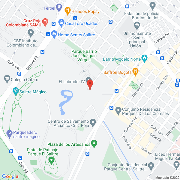 Map of Tiara Escuela De Arte S.A.S.