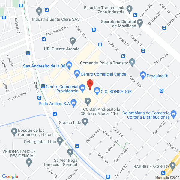 Map of Tiendas Deportivas Orange Sport S.A.S.