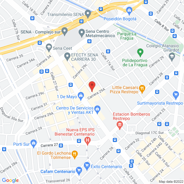 Map of Training Gla S.A.S.
