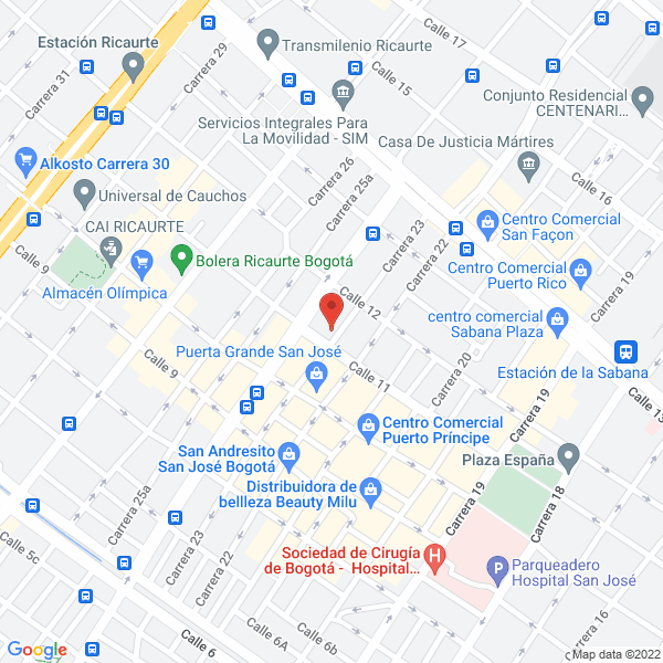 Map of Americana Servicios Ambientales Y Petroleros S.A.