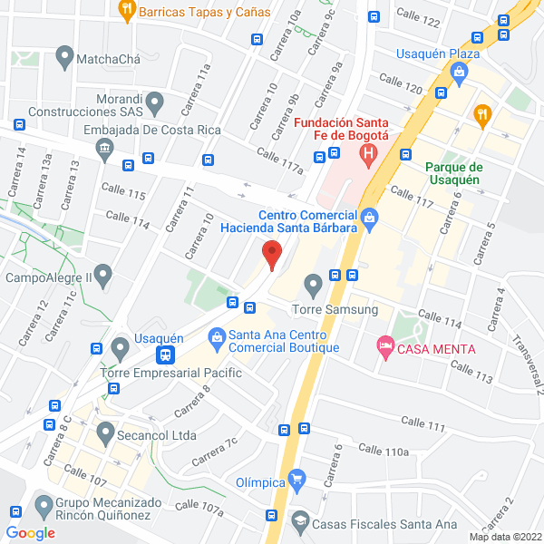 Map of Aon Benfield Colombia Ltda. Corredores De Reaseguros