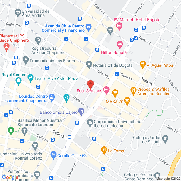 Map of Bejarano Y Ricaurte Abogados Y Consultores Cía. Ltda.