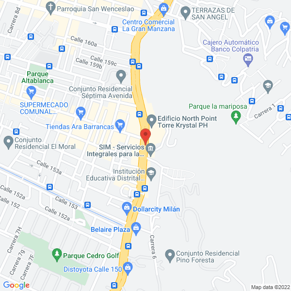 Map of Belltech Colombia S.A.