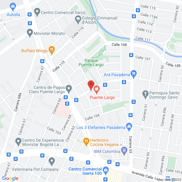 Map of Bernardo Jaramillo & Cía. S.A.S.