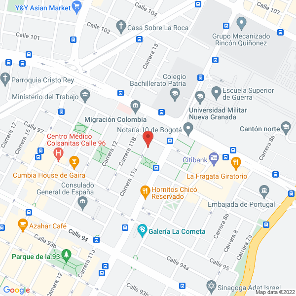 Map of Cumbrera S.A.S.
