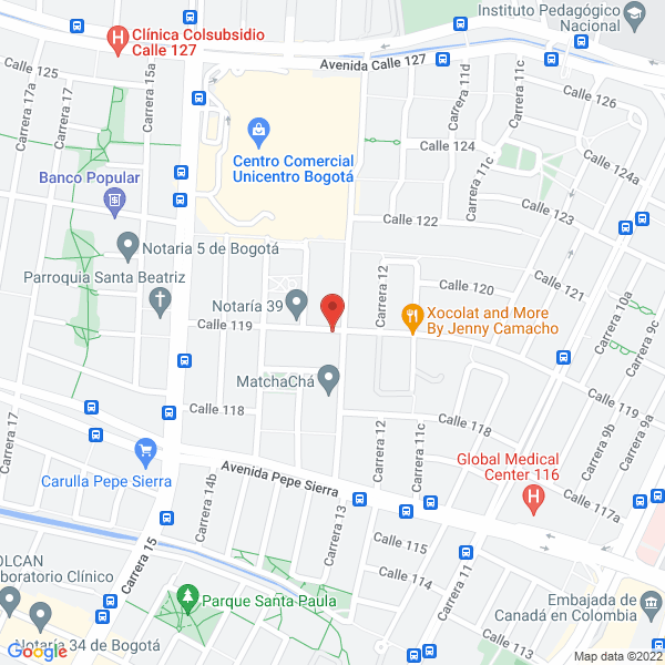 Map of Damco Colombia Ltda.