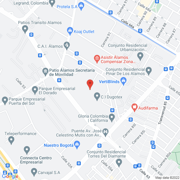 Map of Danisco Colombia Ltda.