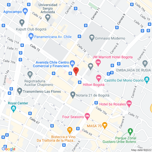 Map of Echeverri Osorio Y Cía. Ltda.