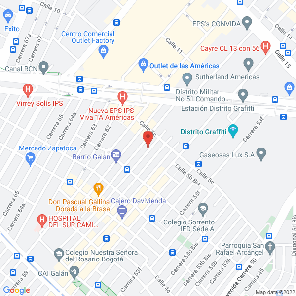 Map of Artilab Ltda.
