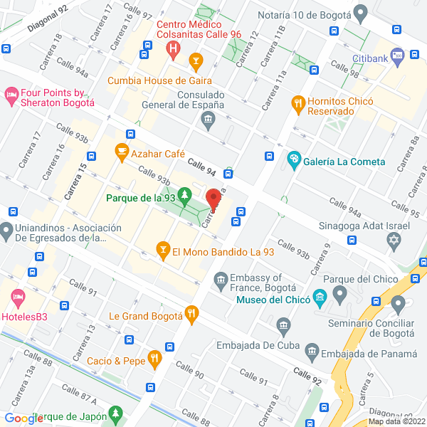 Map of Espacio Cultural De Colombia Ltda