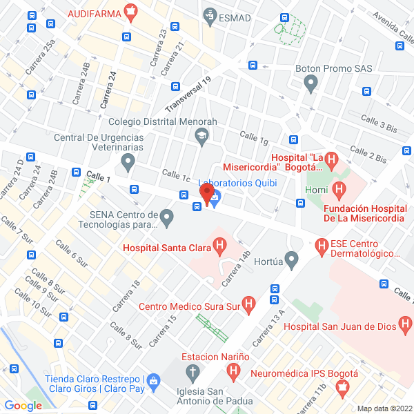 Map of Quibi S.A.