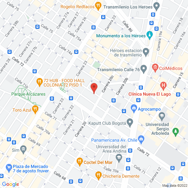 Map of Químicos Fg Ltda.