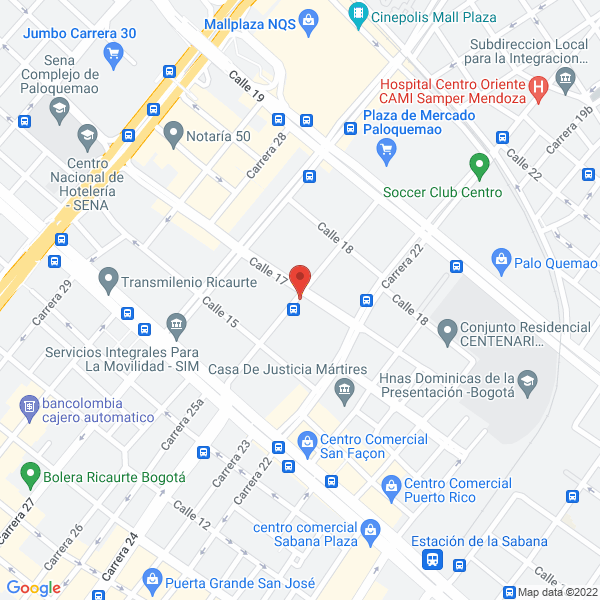 Map of Quintero Y Quintero Importadores Ltda.