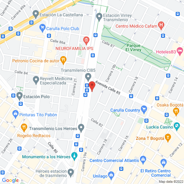 Map of Radio Continental Ltda.