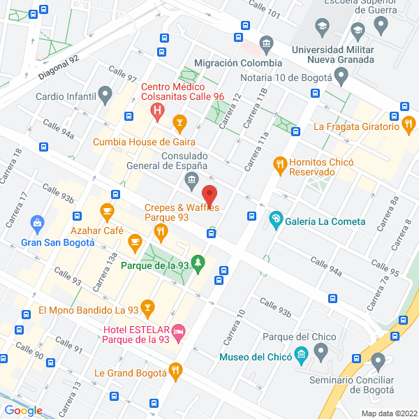 Map of Ramirez Acevedo Conysa Inversiones S. En C. S.