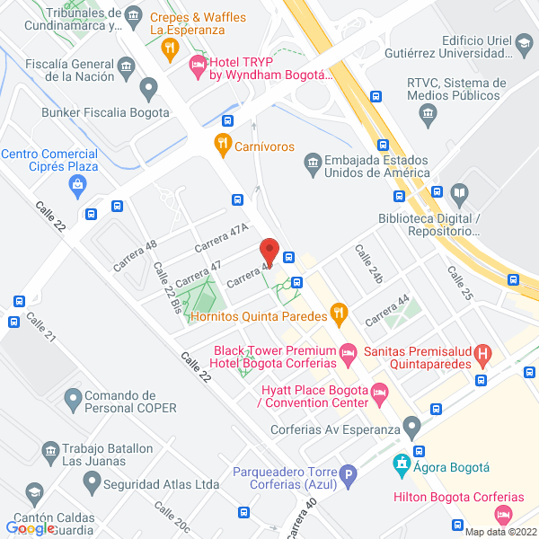 Map of Ravago De Colombia S.A.