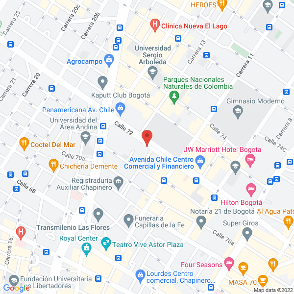 Map of Salesland Colombia S.A.S.