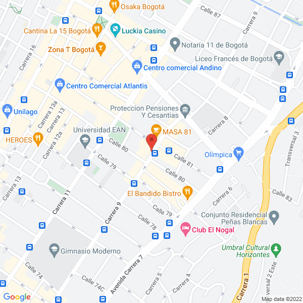Map of Seaboard Overseas Colombia Ltda.
