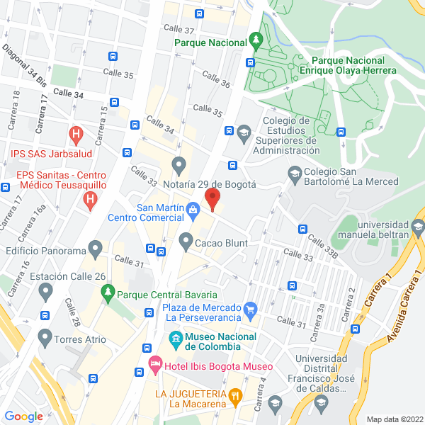 Map of Secolinsa S.A.S.