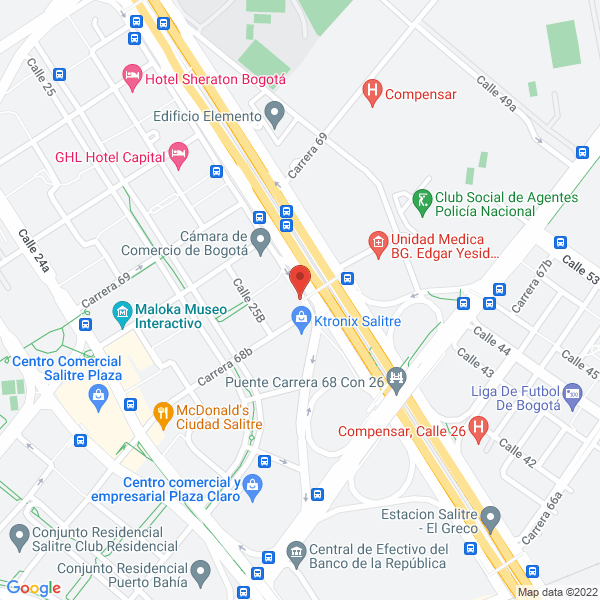 Map of Sentido Empresarial S.A.S.