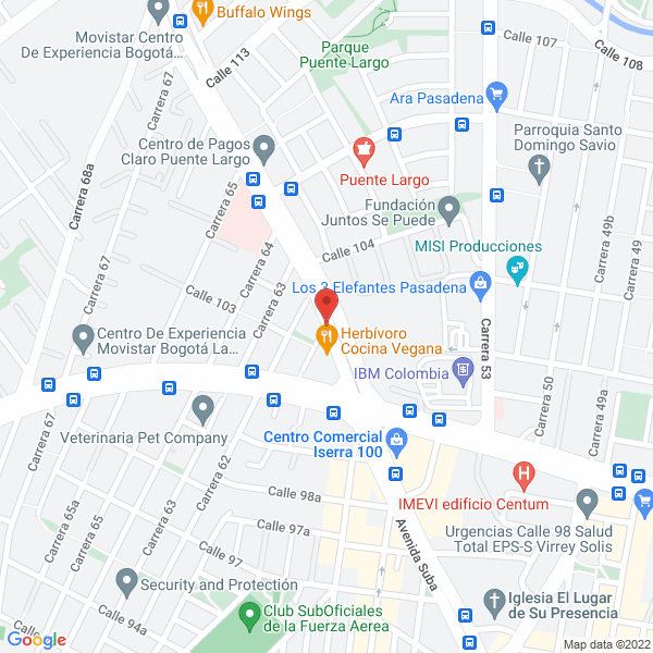 Map of Service Management Solutions Colombia S.A.S.