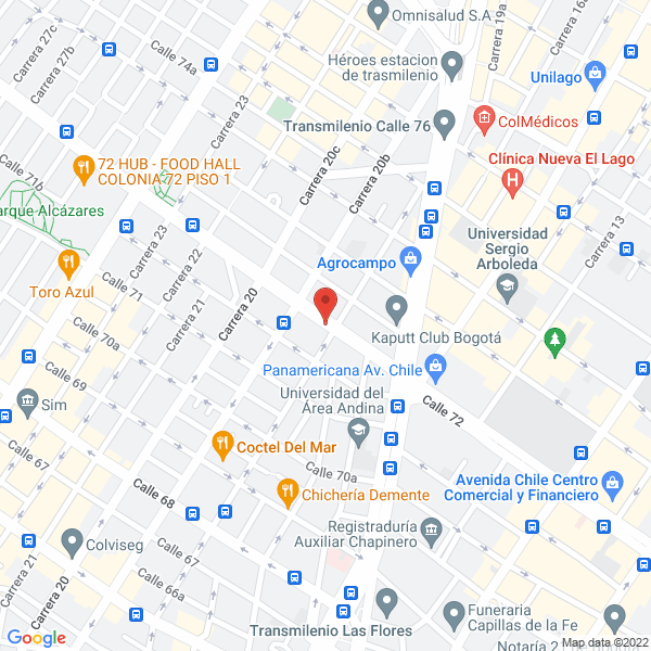 Map of Centro De Color