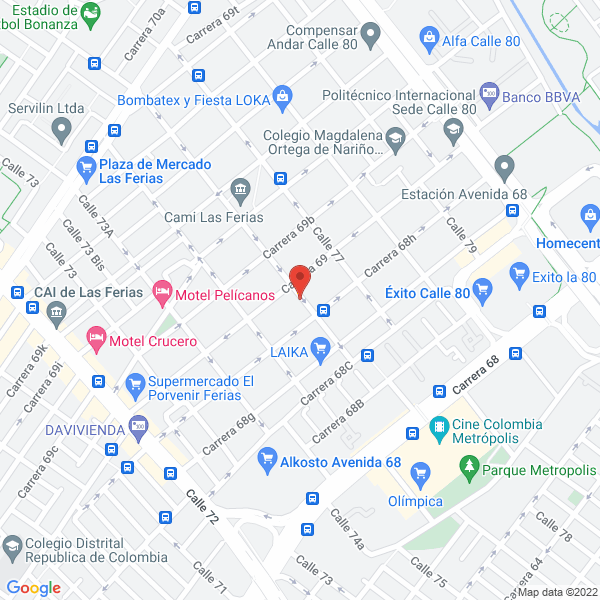Map of Envase Natural S.A.S.