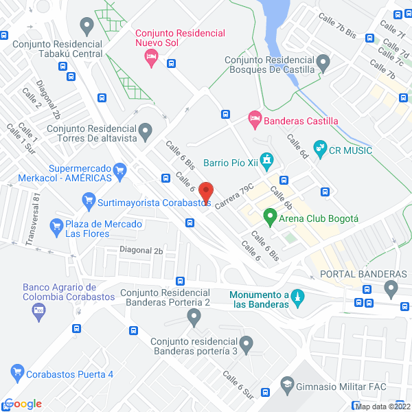 Map of Publicitar Colombia