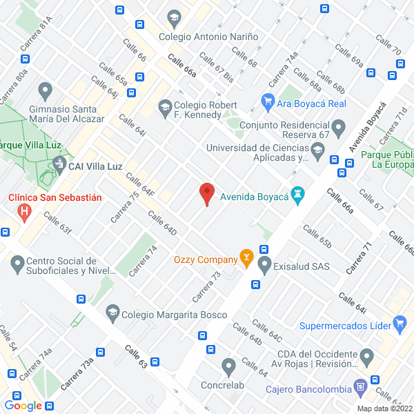 Map of Laboratorio De Metrología F Y H S.A.S.