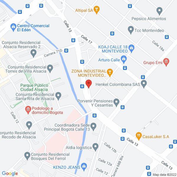 Map of Banco Popular