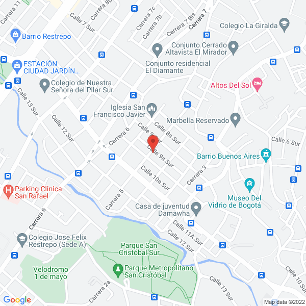 Map of Cafeteria Arepiisima