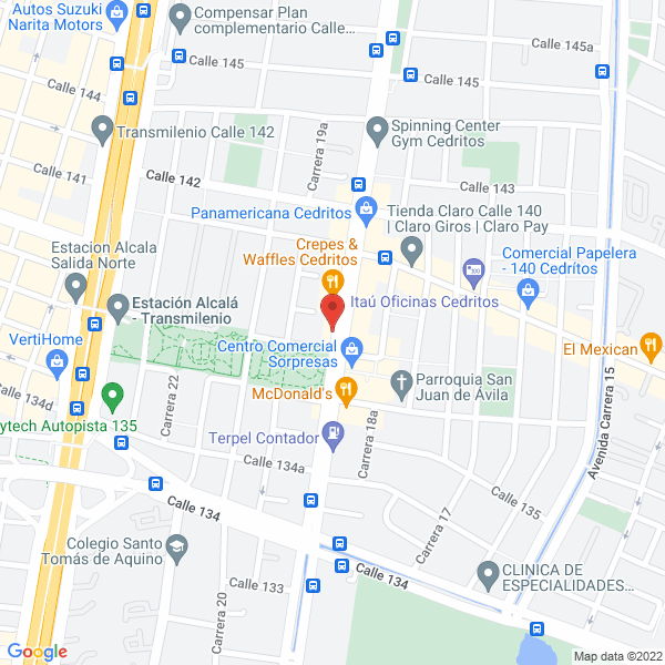 Map of El Mensajero De Tu Rumba S.A.S