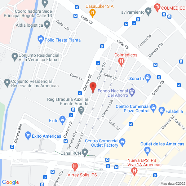 Map of Ingenieria Electrica Y Montajes Savart S.A.S