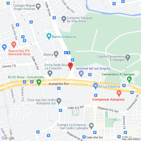 Map of Fundiplacas Nestor Toledo