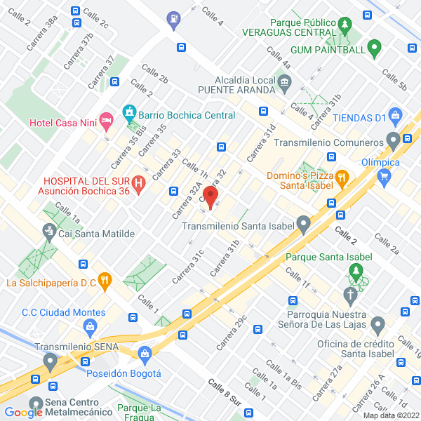 Map of Drogas La Fragua Sociedad En Comandita Simple